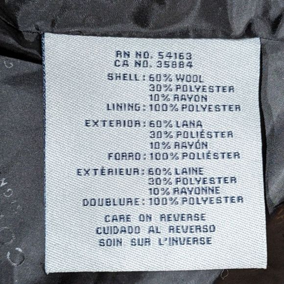 NWT Cole Haan Signature Women's Black Wool Blend Coat Size 4 - Picture 10 of 10